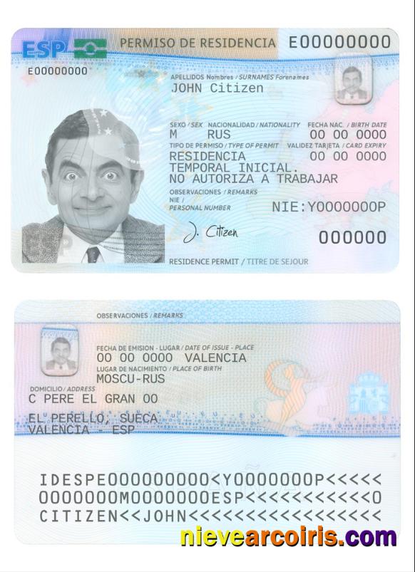 Spain residence permit